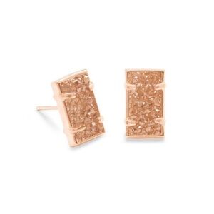 Kendra Scott Paola Drusy Rose Gold Earrings